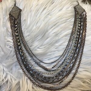 Vintage Chico’s 10-Strand 40” Belt or Necklace Crystals Rhinestones